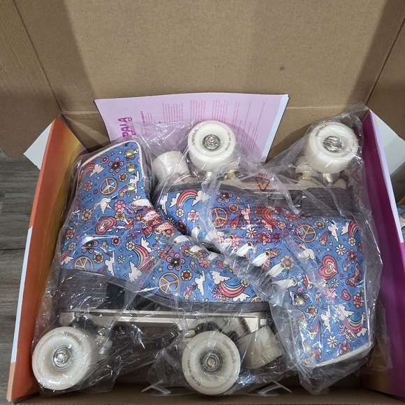 Impala Rollerskates: Harmony Blue Quad Roller Skates - Picture 4 of 9